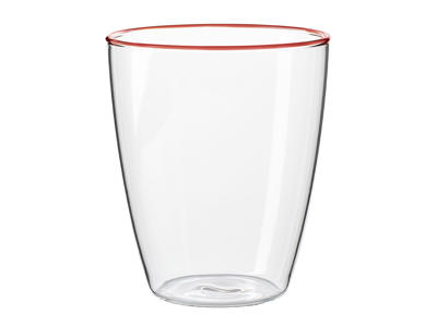 Glas 29 cl Life in Colour Rød kant