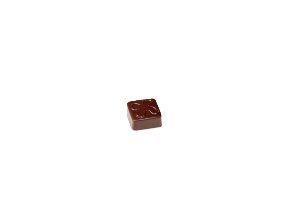 Chokoladeform 21 stk 26x26mm H13mm 10 gr - Design 2