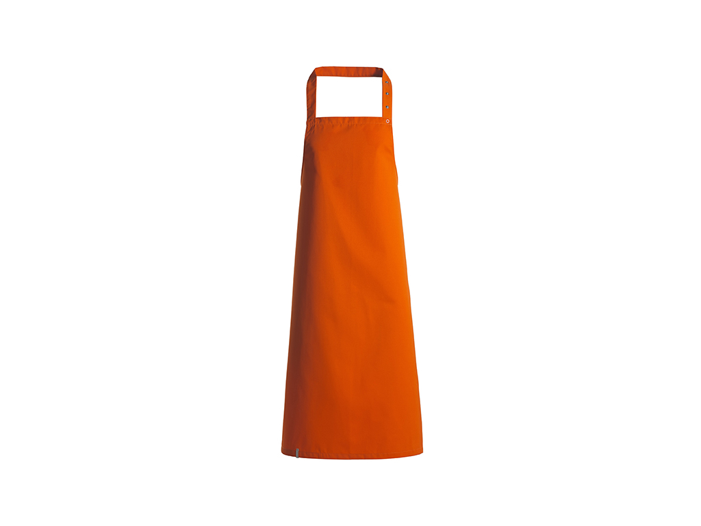 Smækforklæde u/lommer orange 70x100