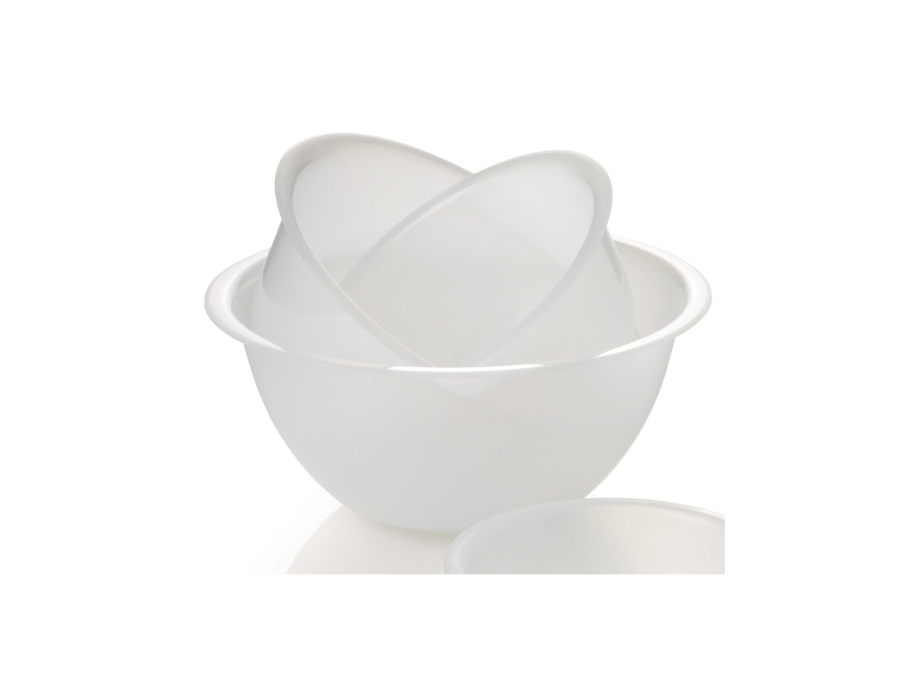 Skål plast hvid 6 liter Ø 32 cm