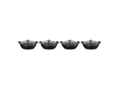 Le Creuset Gourmand gryder Ø13 cm – 4 stk. m. låg