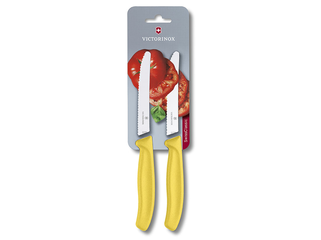 Tomatknive, 11 cm, 2-pak, Victorinox, gul