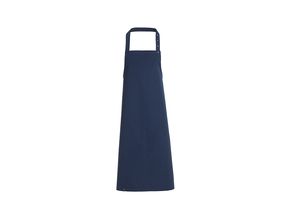Smækforklæde u/lommer blå 70x100