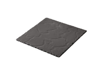 Tallerken 20x20 cm skifer Basalt