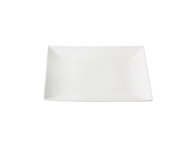Quadro Tallerken 21x21 cm Hvid stentøj