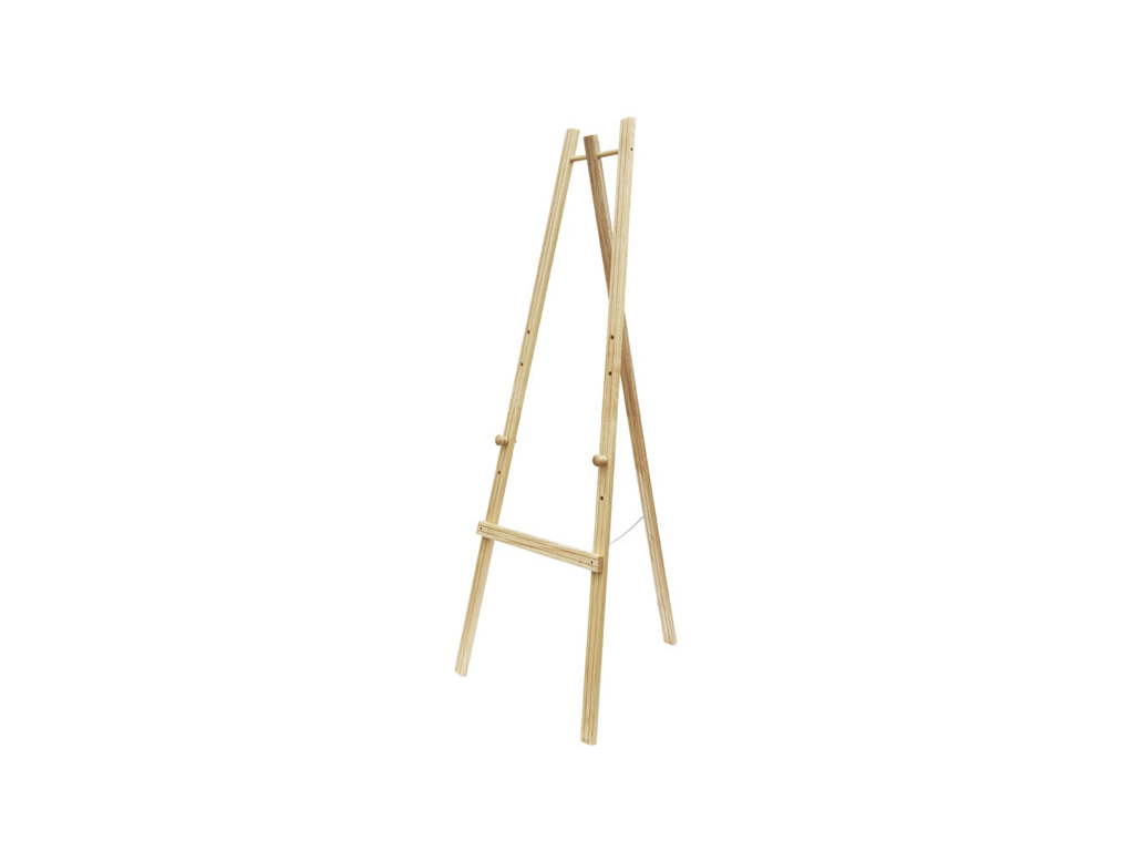 Staffeli til tavle 165 cm lyst træ 4 just