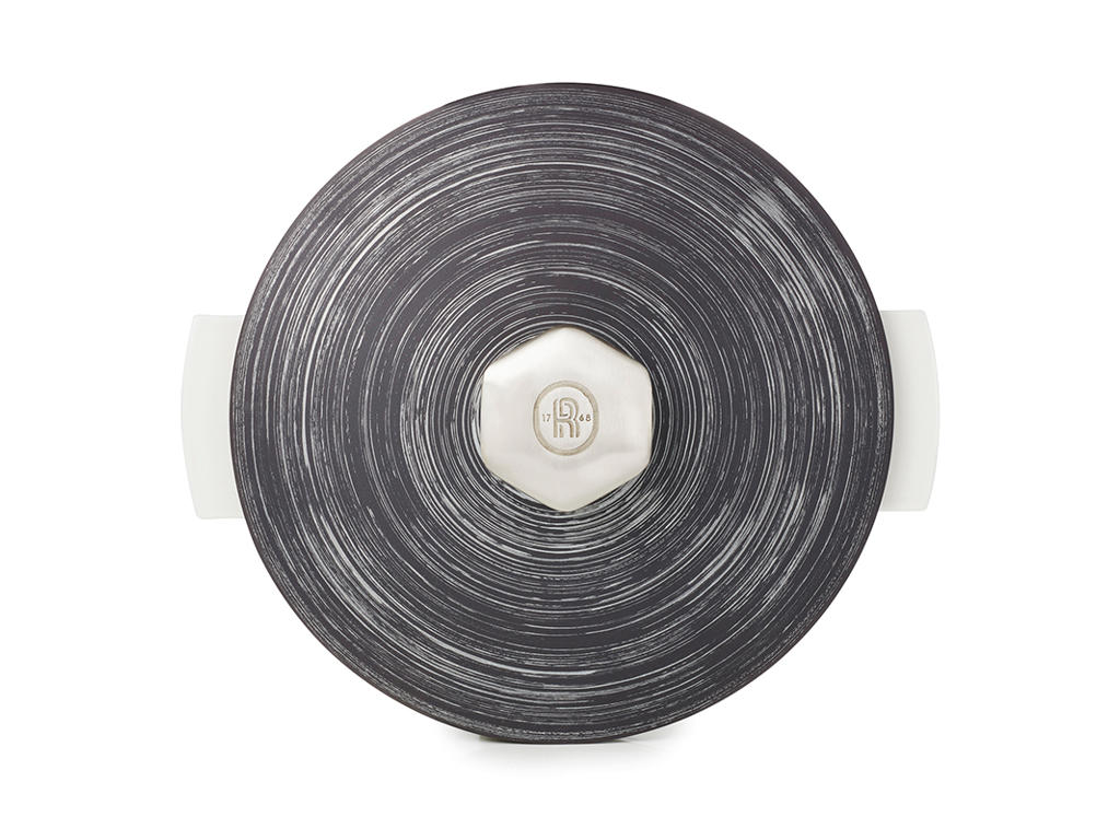 Låg til gryde Ø26 cm Uglaseret Sort/Sølv Revolution 2