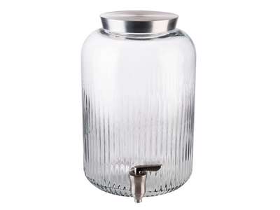 Drikke dispenser 7 ltr. m.taphane i Glas