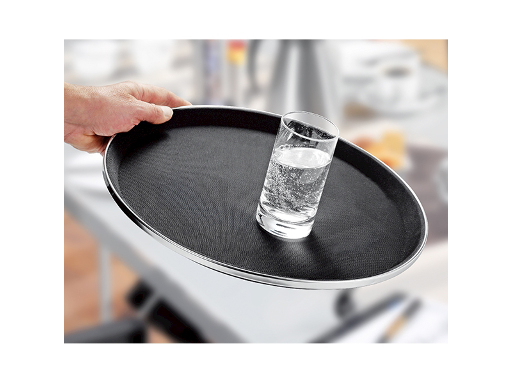 Tjenerbakke Sort Skridhæmmende Ø28