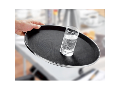 Tjenerbakke Sort Skridhæmmende Ø28