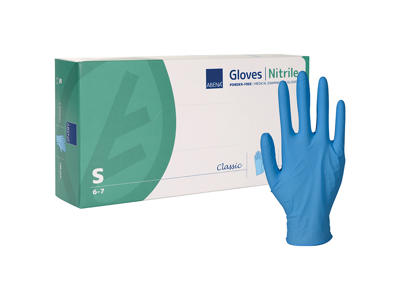Engangshandske Nitril blå S 100 stk