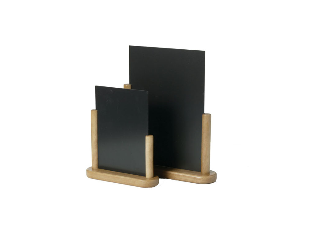 Tavle 21x30 cm A4 m/lyst træ fod bord