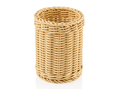 Bestikkurv Lys Beige Ø12 cm H15 cm Weave
