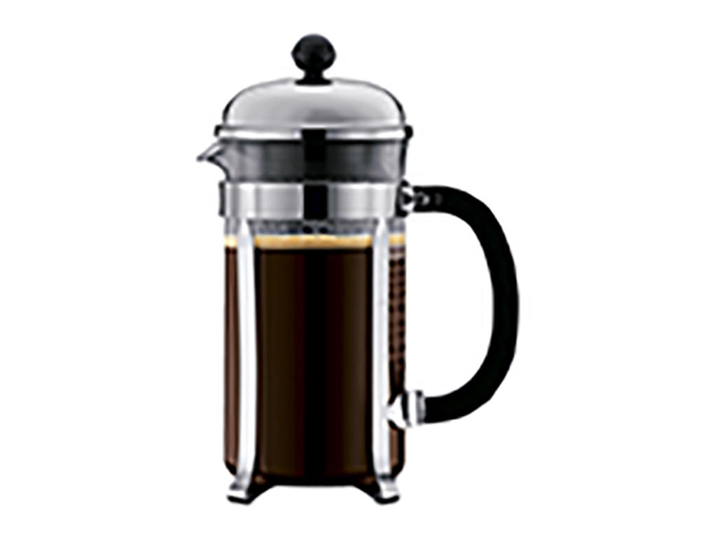 Stempelkande Bodum 8 kopper 1ltr krom