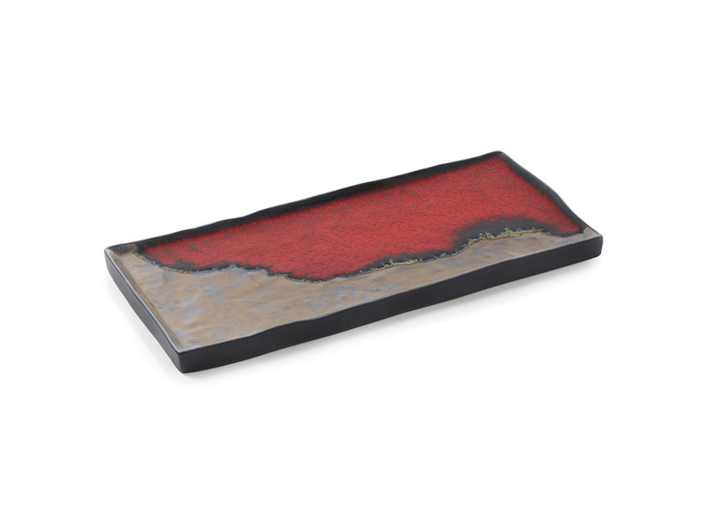 Tallerken Rektangulær 30x13,5 cm Grå Solstice