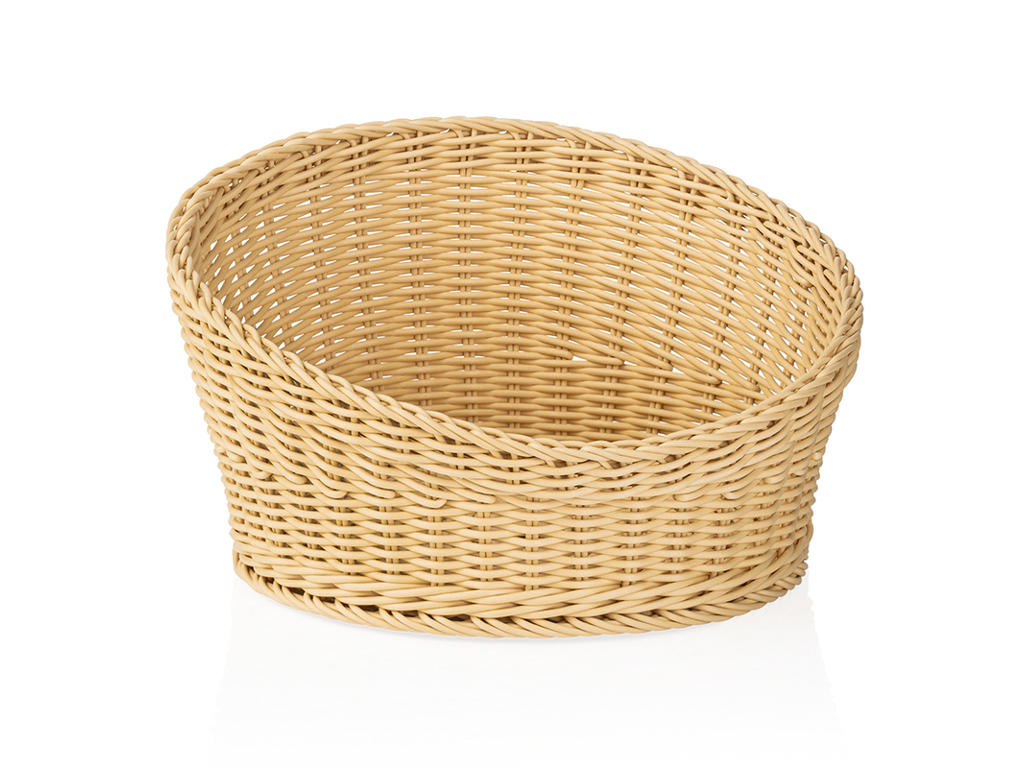 Brødkurv Lys Beige Ø34,5 H10/20cm Weaver
