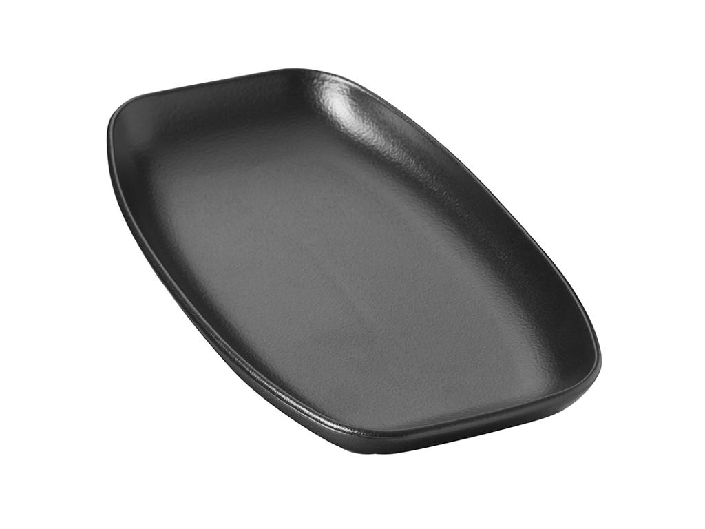 Tallerken 24x12,5 cm Sort Club