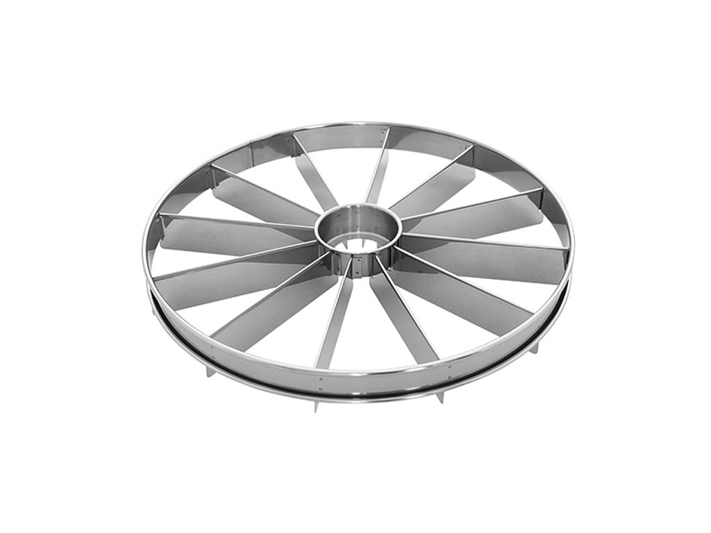 Lagkagedeler 12 dele rustfri Ø 33 cm