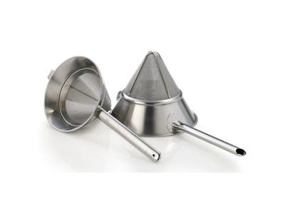 Spidssigte Rustfri med fint net 20 cm