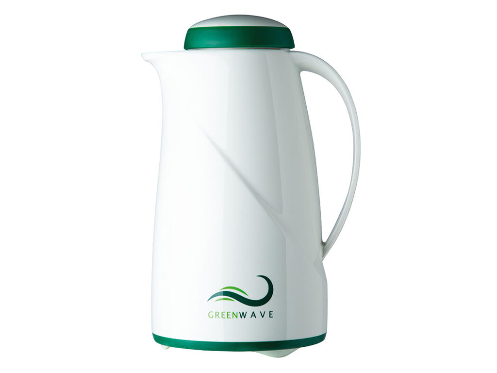 Termokande1 ltr. Hvid Green Wave