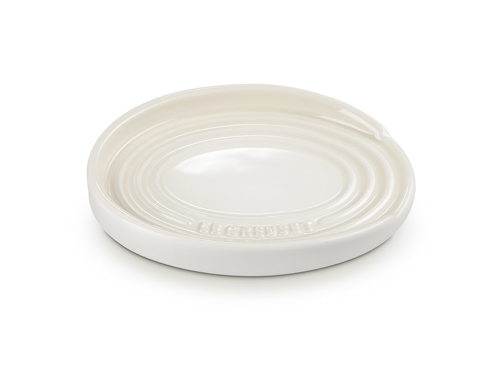 Grydeskeholder i stentøj 16x12 cm i Meringue