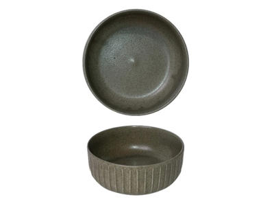 Skål Høj Ø13 cm Grå Gordion