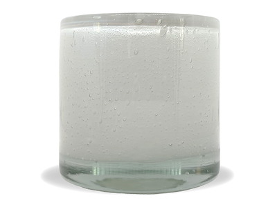 Lysestage Ø9x10 AYLA Hvid Mundblæst