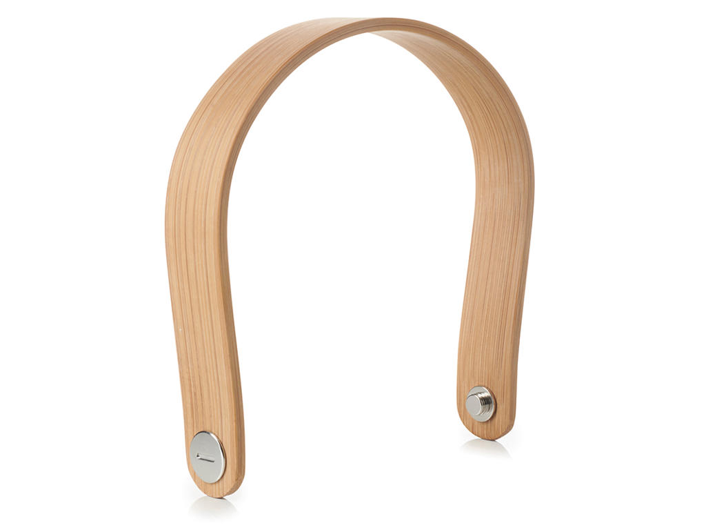 Håndtagsæt + nitter 12x12 cm Bambus/Rustfrit stål Pekoe