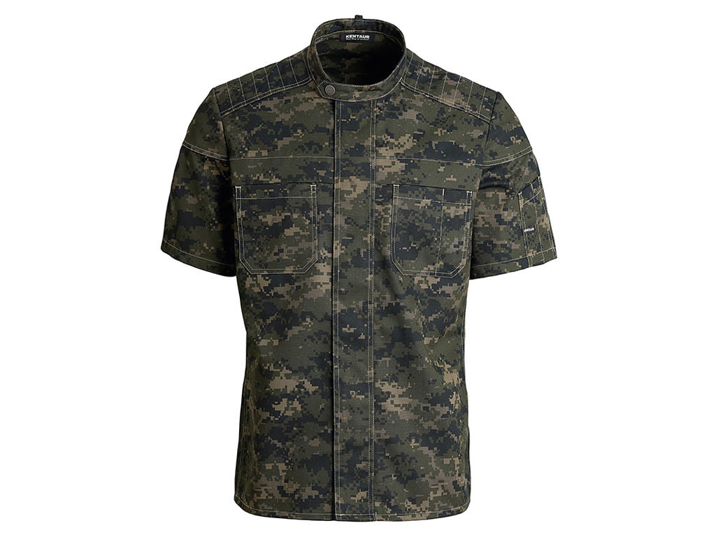 Kokkejakke Biker camouflage str. XL