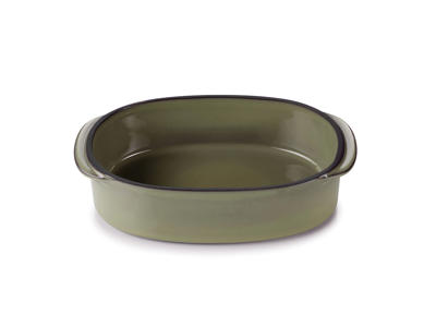 Fad Oval 16x11 cm Beige Caractere Culinaire