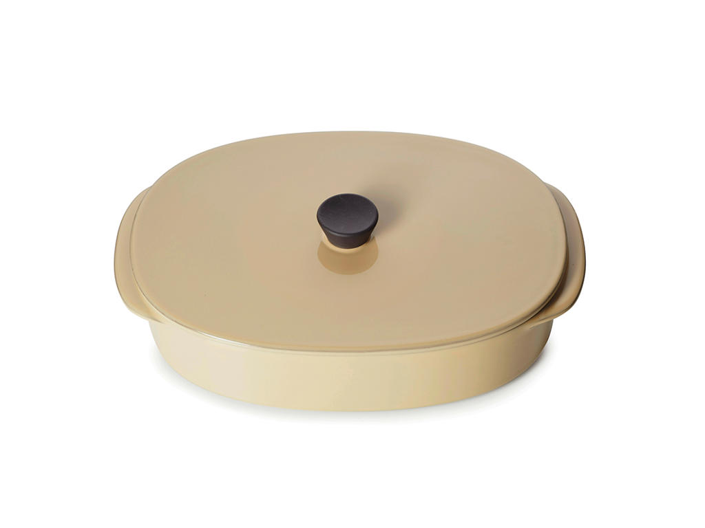 Fad m. låg 19x13 cm Beige Caractere Culinaire