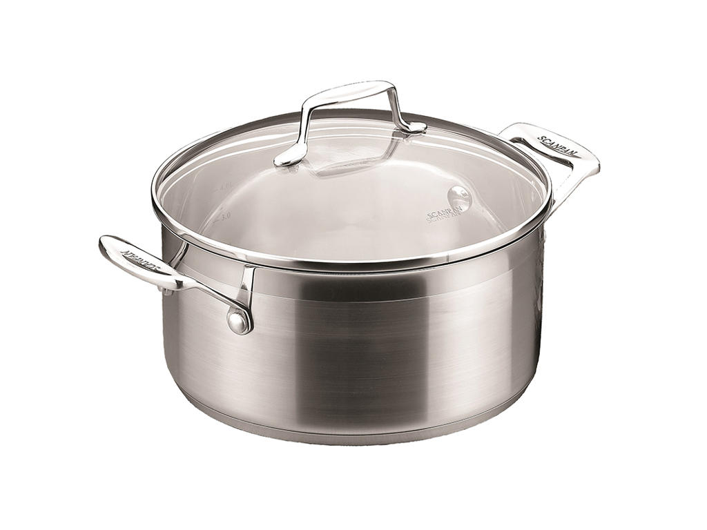 Gryde m/glaslåg 4,5 ltr Impact Scanpan