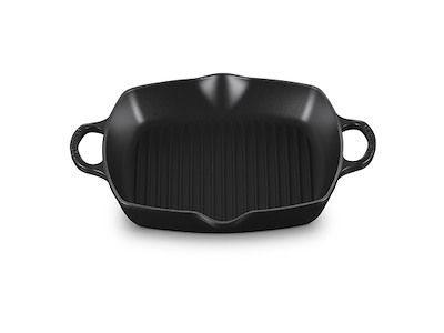 Le Creuset grillpande 30x30 cm i mat sort