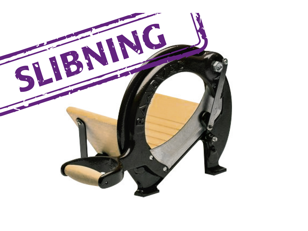 Brødmaskinekniv slebet