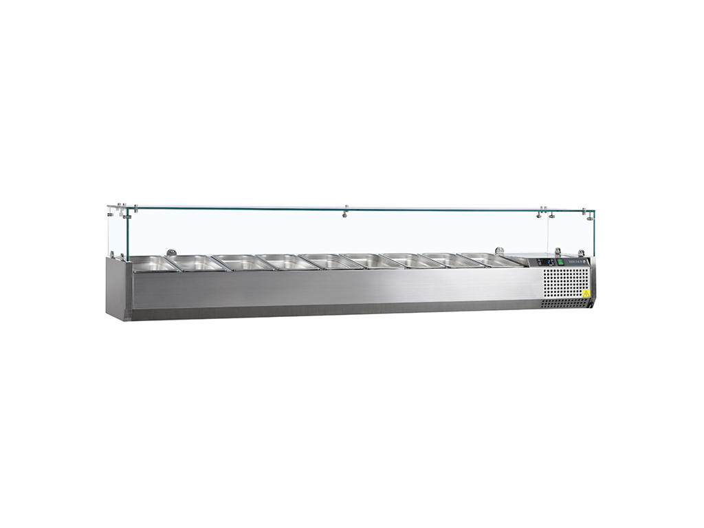 Køleopsats GN1/3 x9 RF glas top