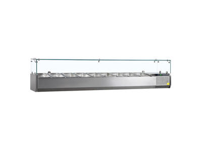 Køleopsats GN1/3 x9 RF glas top