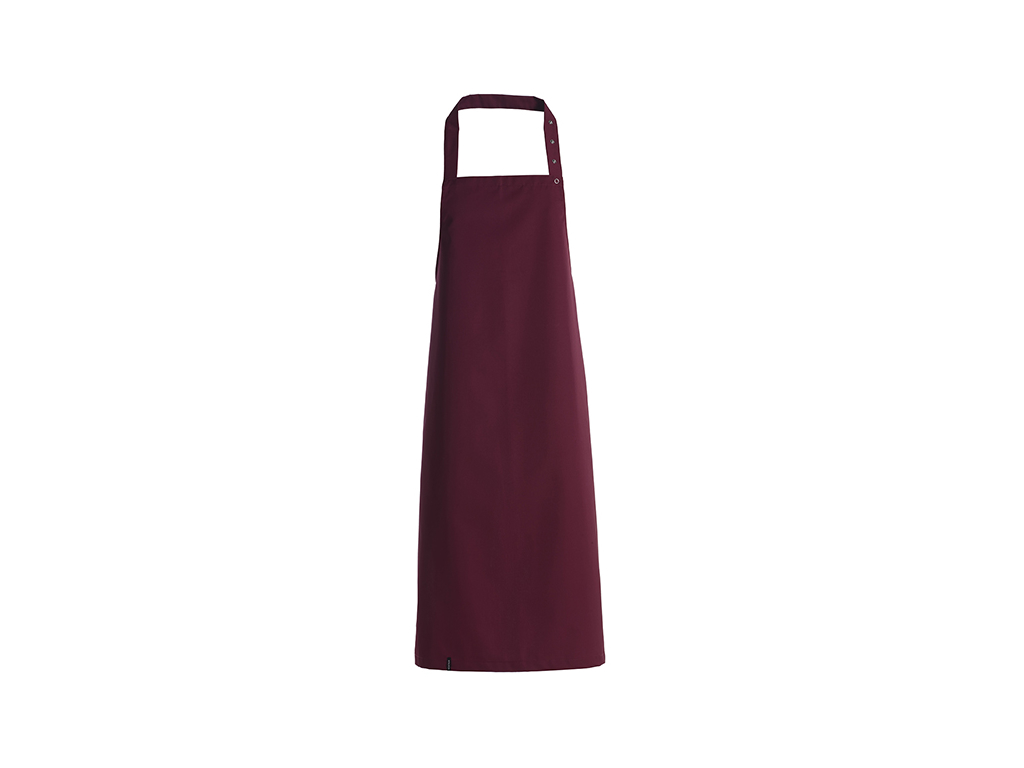 Smækforklæde u/lommer bordeaux 70x100
