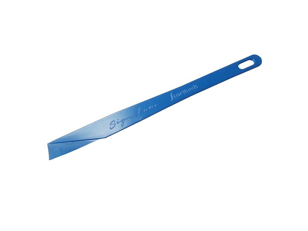Scaritech ridsekniv til brød i blå