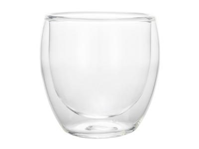 Glas 250ml Dobbeltvægget 2 stk. Curved