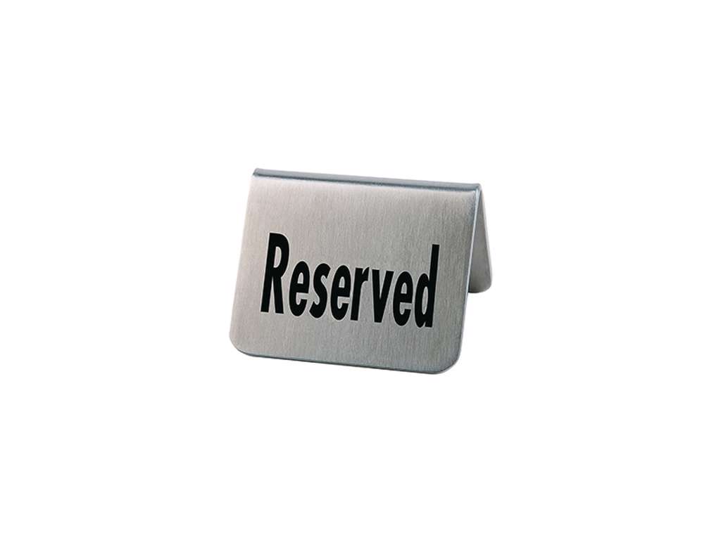 Skilt Reserved RF 2 stk 5x5 cm