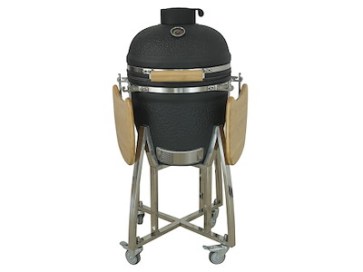 Kamado grill 18" Stone mat sort med sideborde og understel