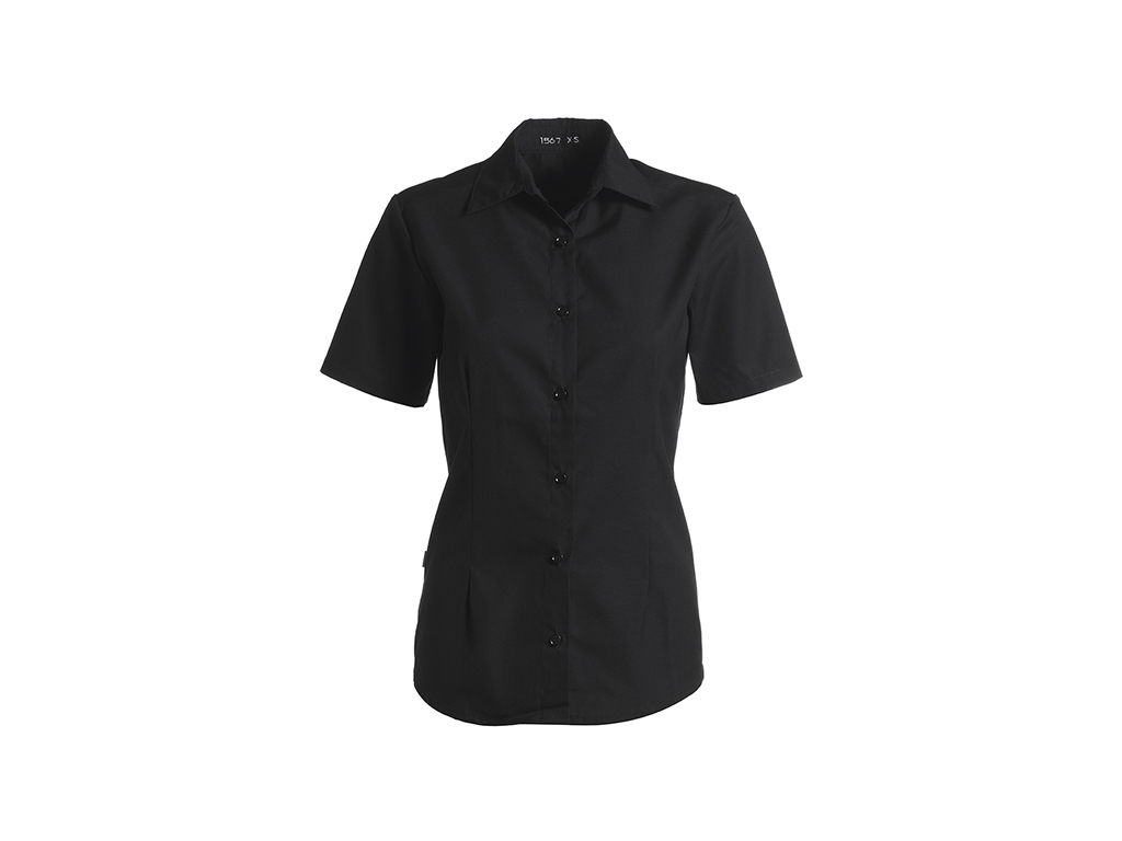 Skjorte Dame kort ærm Sort XXXL