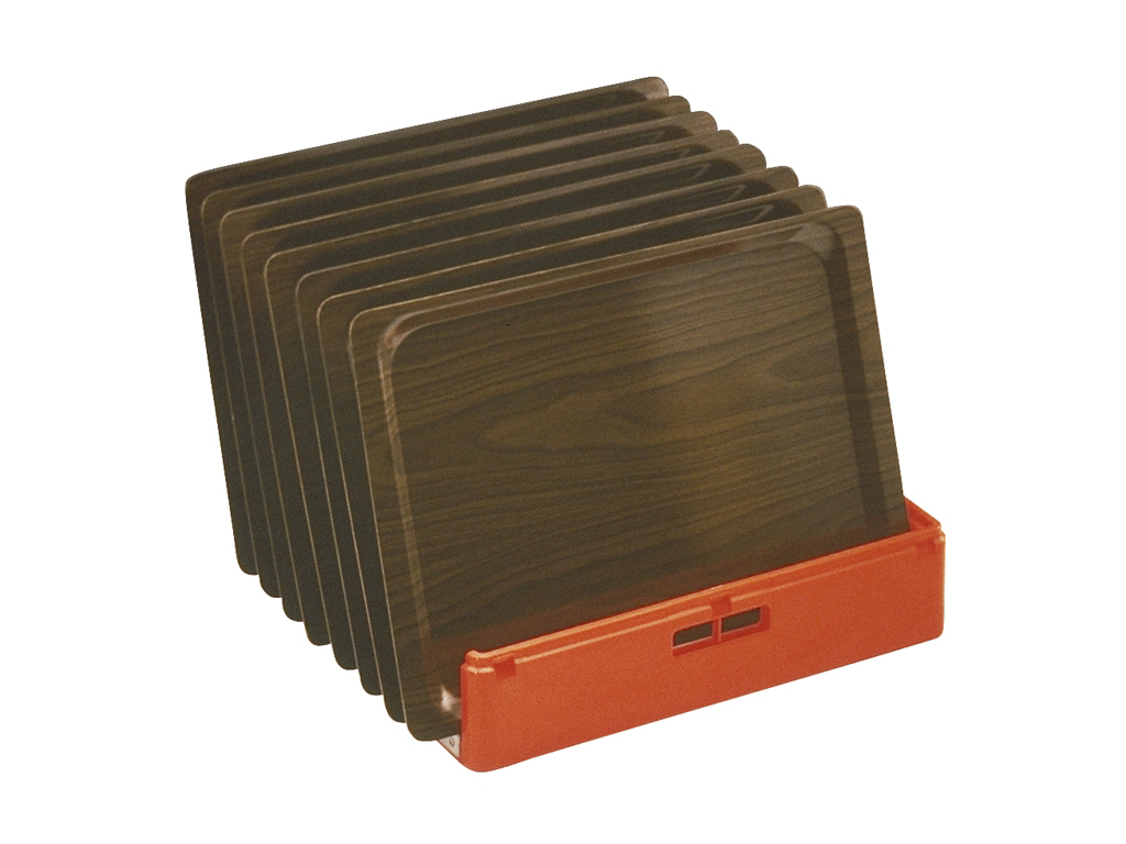 Opvaskebakke til 7 bakker åben RØD 1 stk