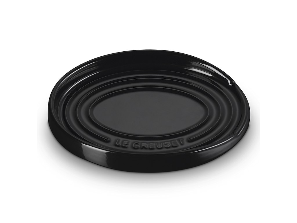 Grydeskeholder i stentøj 16x12 cm i Sort