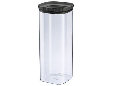 Opbevaringsglas Stabelbar 2230 ml Sort L