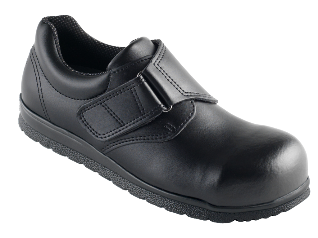 Arbejdssko m/velcro sort str 39