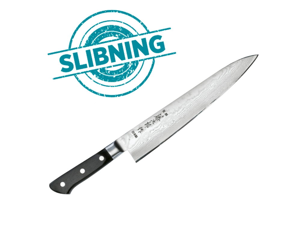 Håndkniv slebet over 21cm.