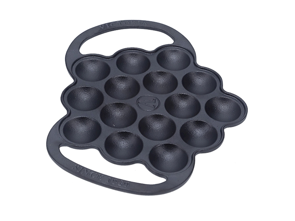 Poffertjes pande flad æbleskive Støbejern