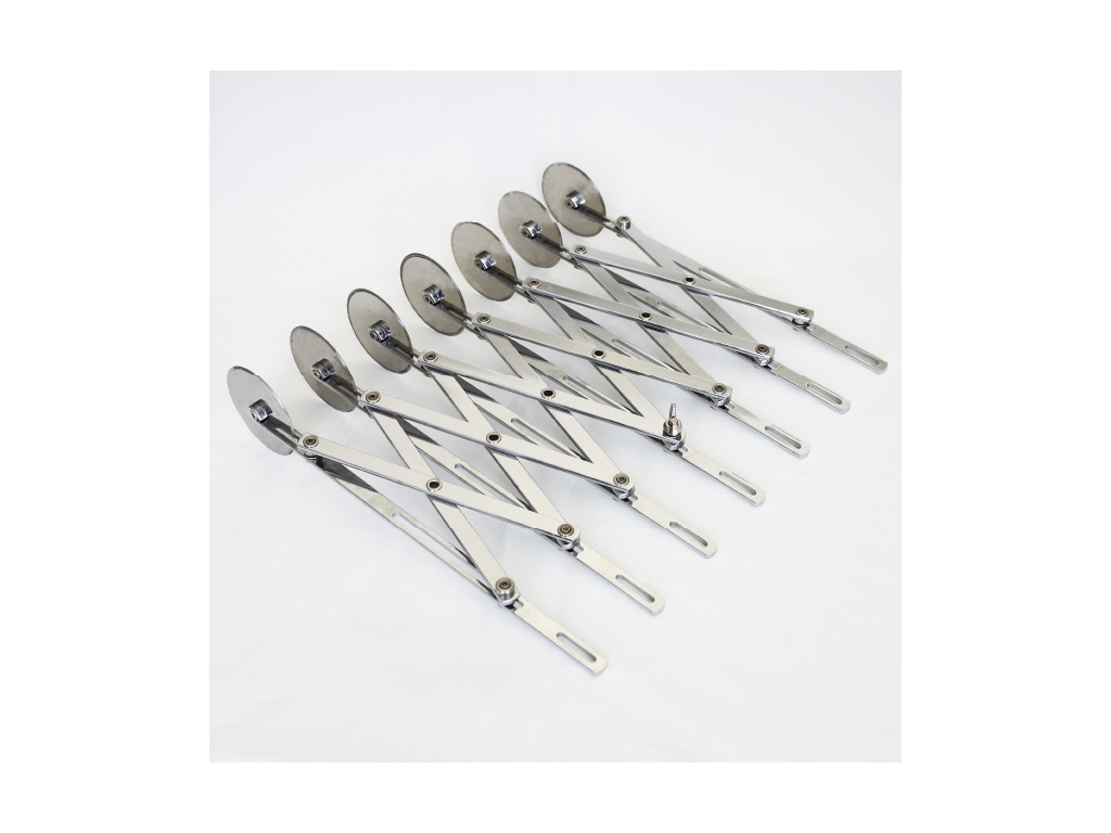 Dejskærer, lige, med 7 hjul