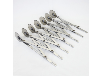 Dejskærer, lige, med 7 hjul